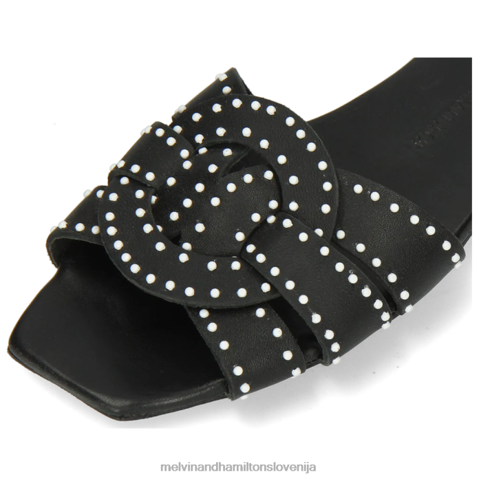 Melvin & Hamilton mule Črna ženske sandrina 2 FLJ6L1755