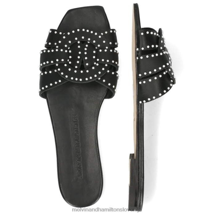 Melvin & Hamilton mule Črna ženske sandrina 2 FLJ6L1755