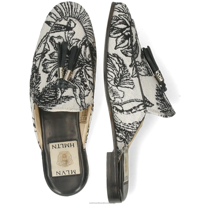 Melvin & Hamilton mule Črna ženske scarlett 2 FLJ6L1541