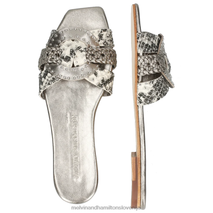 Melvin & Hamilton mule siva ženske sandrina 2 FLJ6L1737