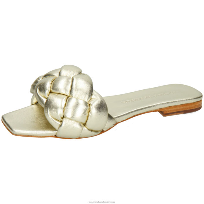 Melvin & Hamilton mule srebro ženske brooke 10 FLJ6L1609