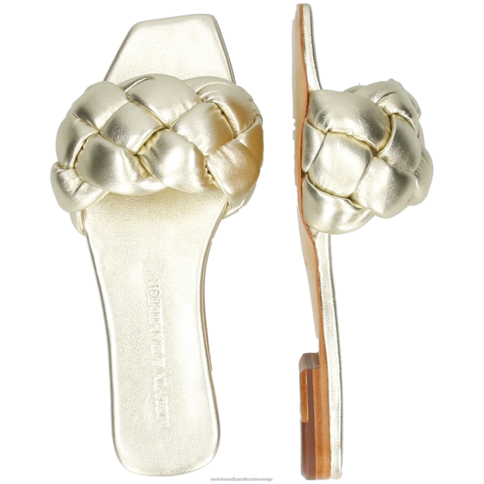 Melvin & Hamilton mule srebro ženske brooke 10 FLJ6L1609