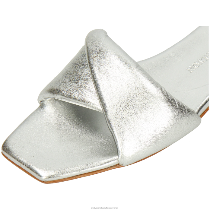 Melvin & Hamilton mule srebro ženske brooke 13 FLJ6L1588