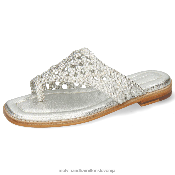 Melvin & Hamilton mule srebro ženske elodie 16 FLJ6L1681
