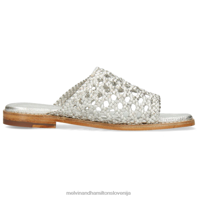Melvin & Hamilton mule srebro ženske elodie 16 FLJ6L1681