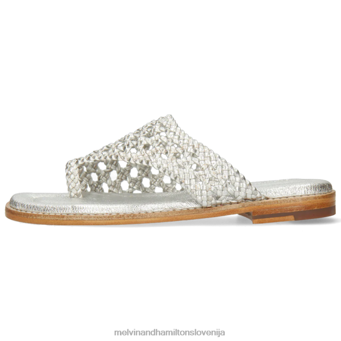 Melvin & Hamilton mule srebro ženske elodie 16 FLJ6L1681