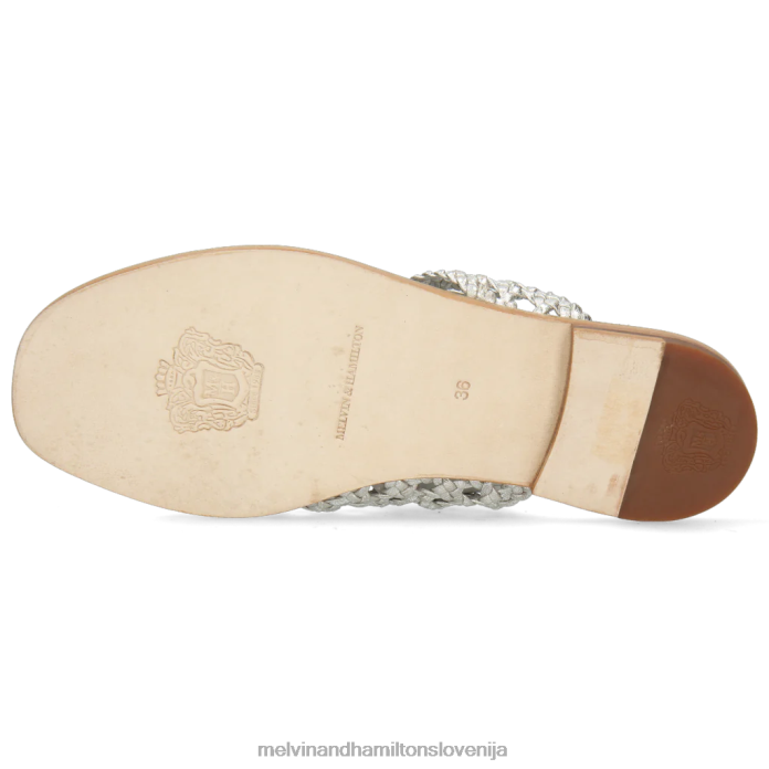 Melvin & Hamilton mule srebro ženske elodie 16 FLJ6L1681