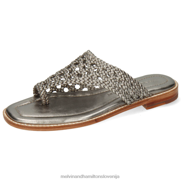 Melvin & Hamilton mule srebro ženske elodie 16 FLJ6L1749