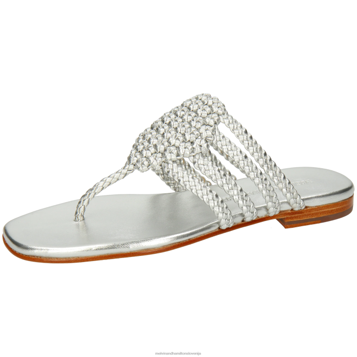 Melvin & Hamilton mule srebro ženske elodie 61 FLJ6L1566