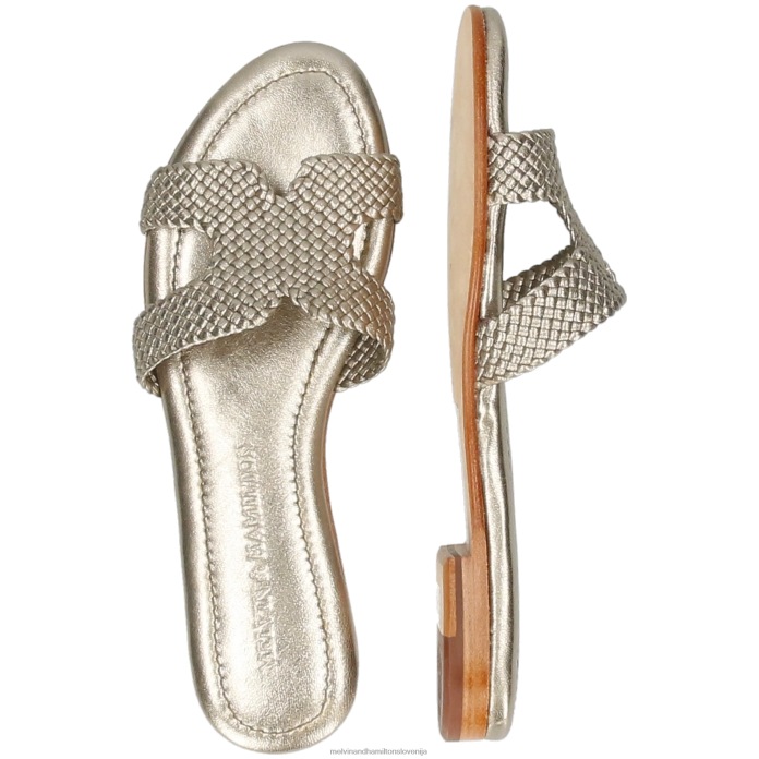 Melvin & Hamilton mule srebro ženske hanna 83 FLJ6L1627
