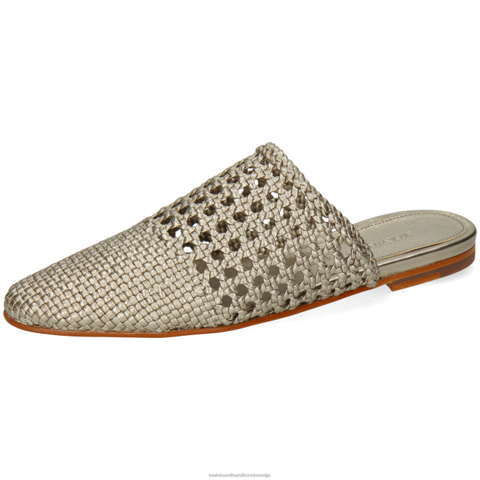 Melvin & Hamilton mule srebro ženske mira 3 FLJ6L1698