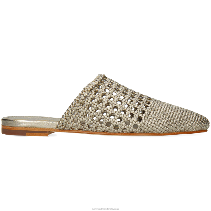 Melvin & Hamilton mule srebro ženske mira 3 FLJ6L1698