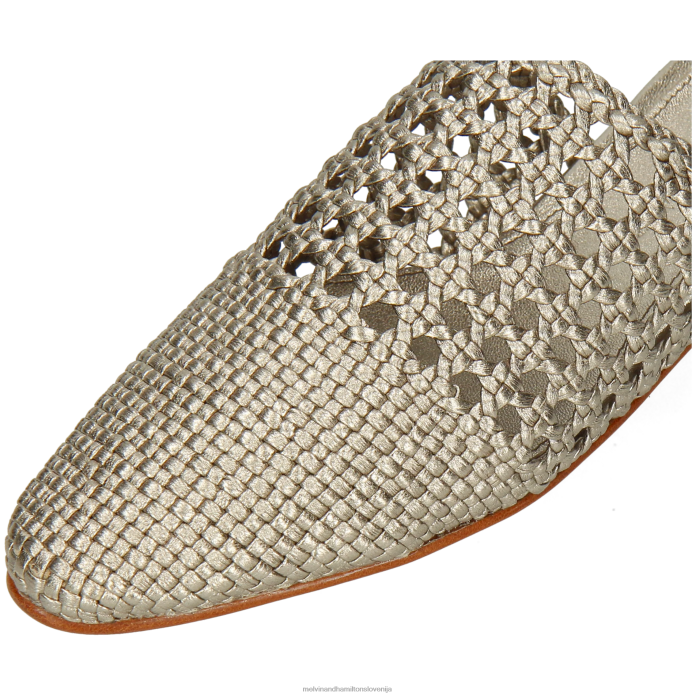 Melvin & Hamilton mule srebro ženske mira 3 FLJ6L1698