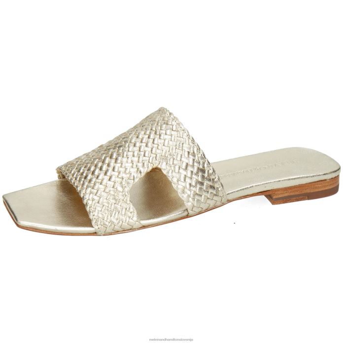 Melvin & Hamilton mule zlato ženske brooke 7 FLJ6L1723