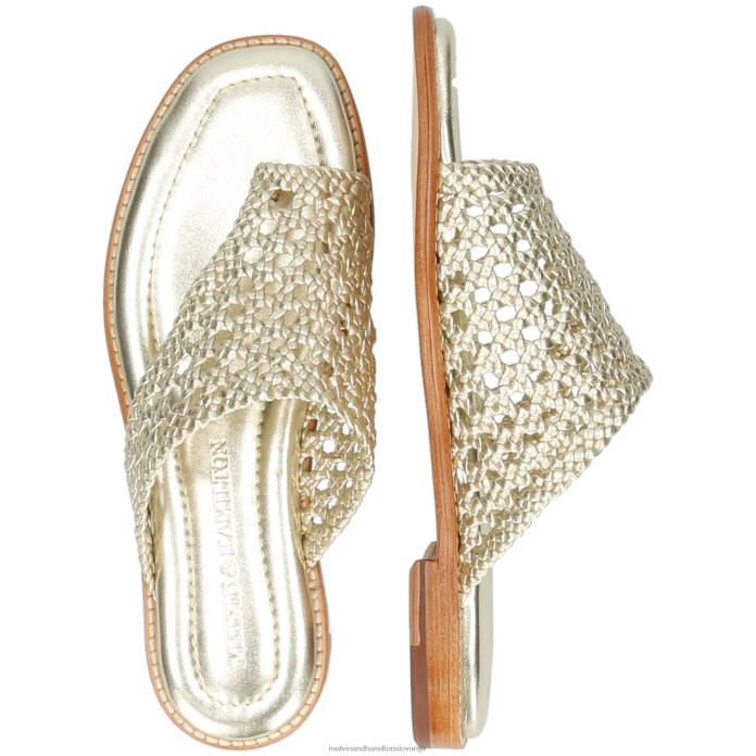 Melvin & Hamilton mule zlato ženske elodie 16 FLJ6L1561