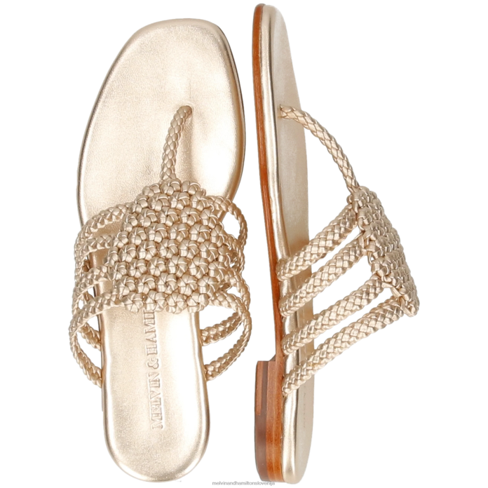 Melvin & Hamilton mule zlato ženske elodie 61 FLJ6L1545