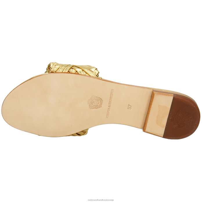 Melvin & Hamilton mule zlato ženske hana 96 FLJ6L1544