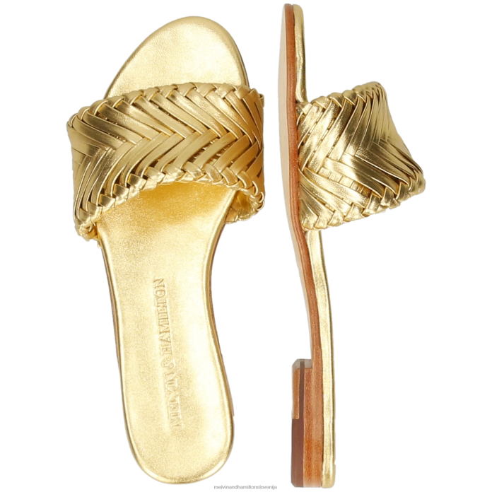 Melvin & Hamilton mule zlato ženske hana 96 FLJ6L1544