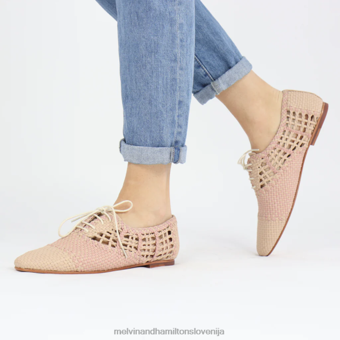 Melvin & Hamilton oxford čevlji bež ženske aviana 3 FLJ6L1294