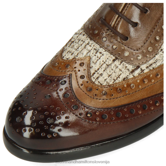 Melvin & Hamilton oxford čevlji rjav ženske selina 56 FLJ6L1285