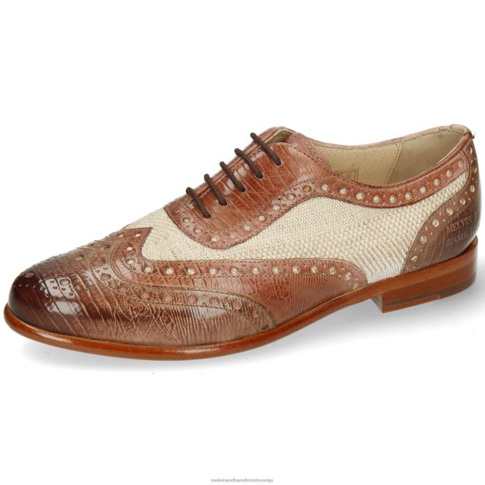 Melvin & Hamilton oxford čevlji svetlo rjava ženske selina 56 FLJ6L1282