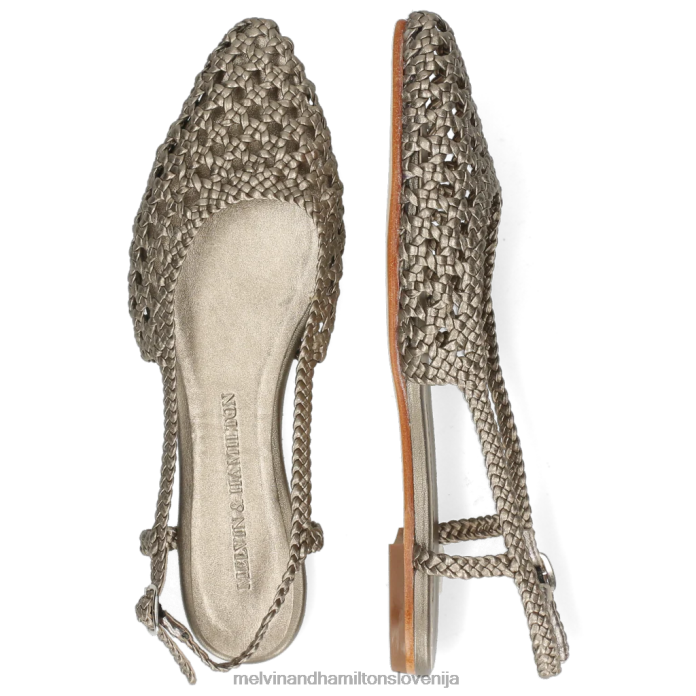 Melvin & Hamilton sandali srebro ženske Alexa 27 FLJ6L1915