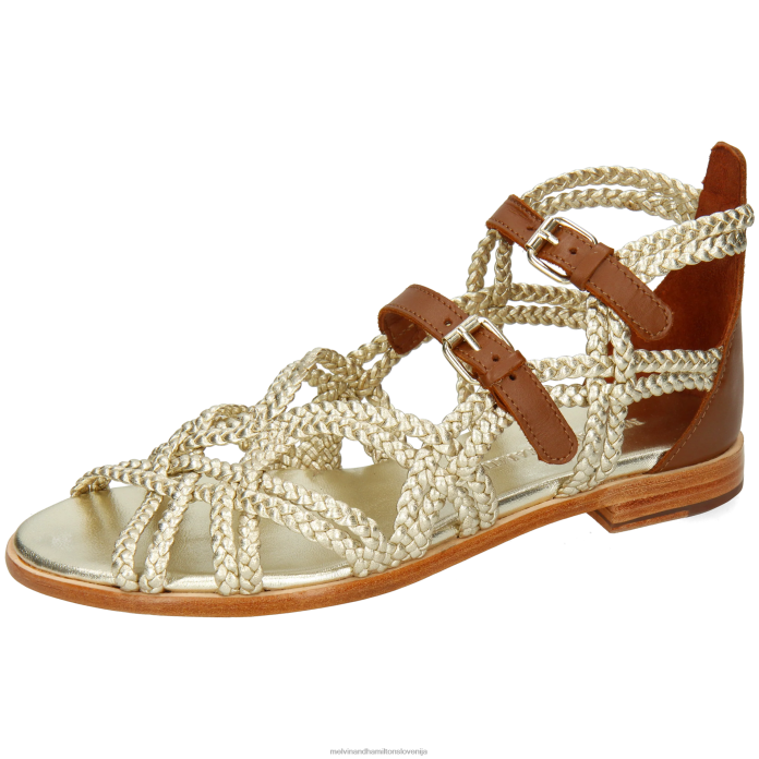 Melvin & Hamilton sandali srebro ženske sandra 48 FLJ6L1908