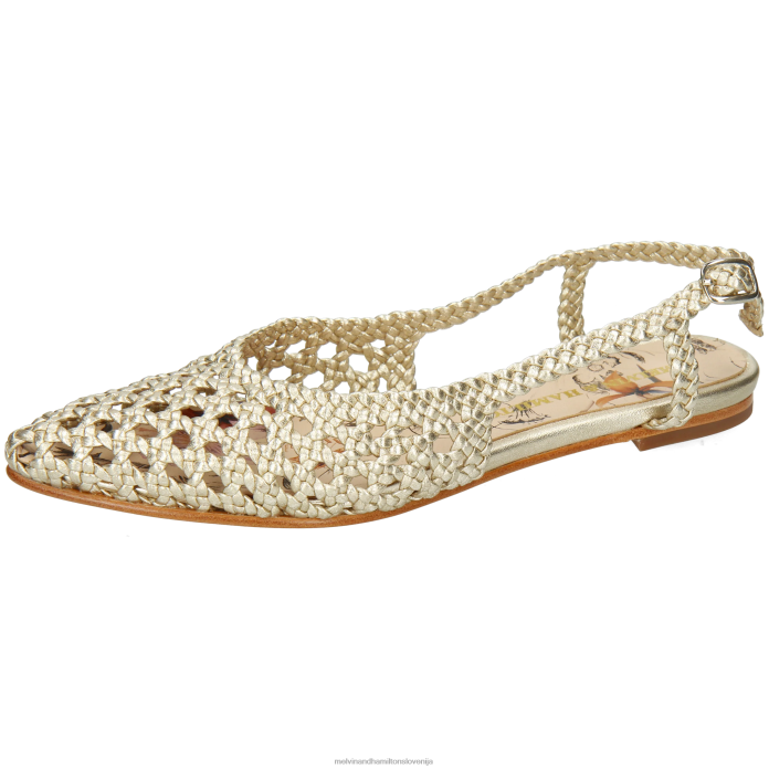 Melvin & Hamilton sandali zlato ženske Alexa 27 FLJ6L1893
