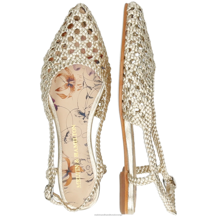 Melvin & Hamilton sandali zlato ženske Alexa 27 FLJ6L1893