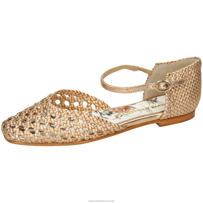 Melvin & Hamilton sandali zlato ženske melly 9 FLJ6L1898