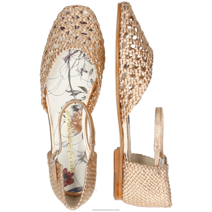 Melvin & Hamilton sandali zlato ženske melly 9 FLJ6L1898