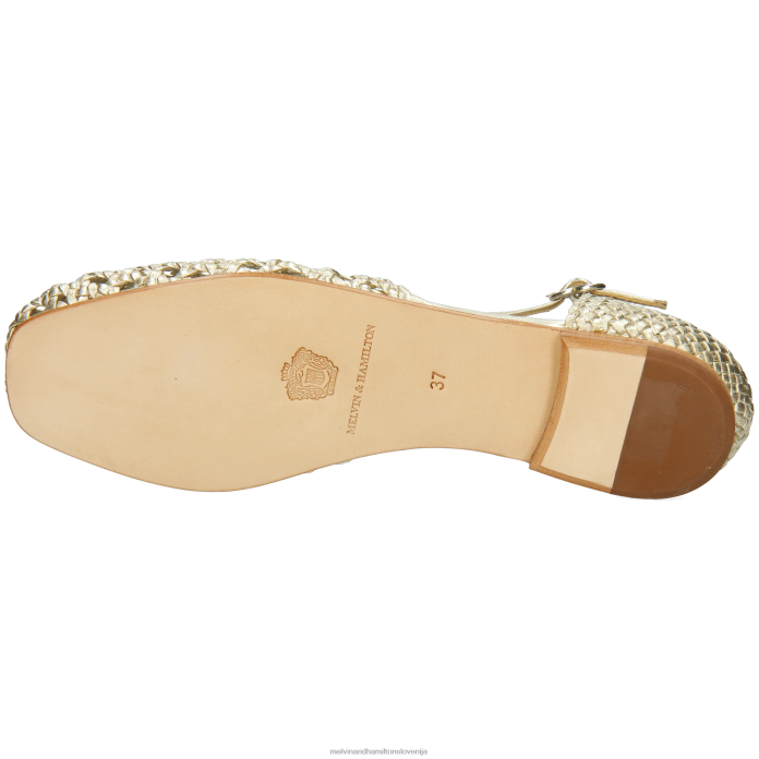 Melvin & Hamilton sandali zlato ženske melly 9 FLJ6L1907
