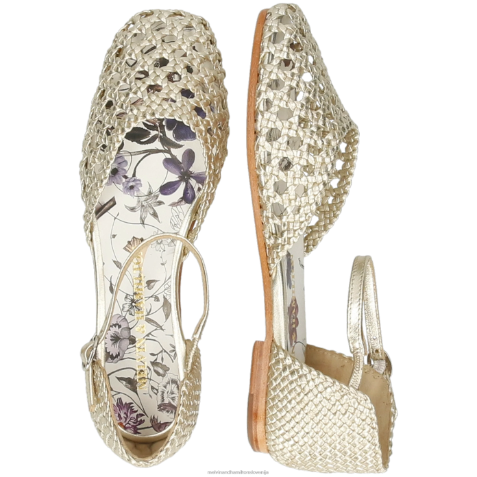 Melvin & Hamilton sandali zlato ženske melly 9 FLJ6L1907