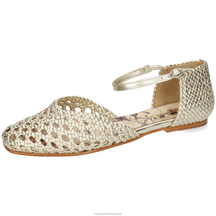 Melvin & Hamilton sandali zlato ženske melly 9 FLJ6L1945