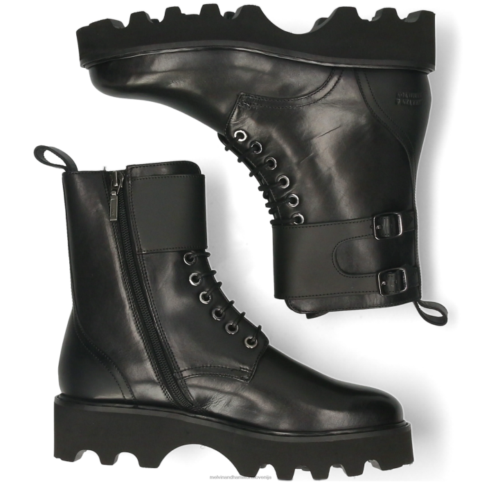 Melvin & Hamilton škornji Črna ženske megan 27 FLJ6L1166