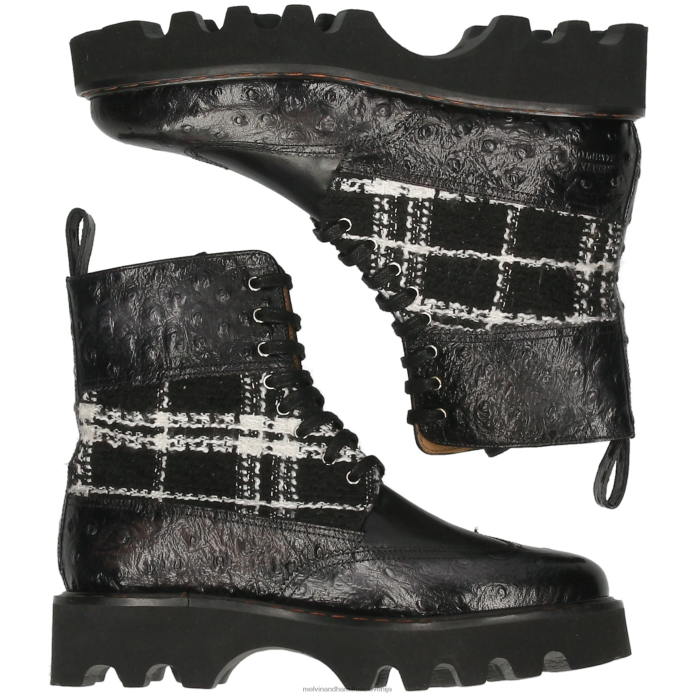 Melvin & Hamilton škornji Črna ženske megan 38 FLJ6L1187