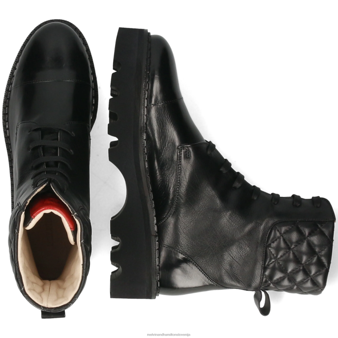 Melvin & Hamilton škornji Črna ženske sibilo 12 FLJ6L1153